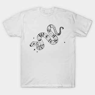 Cosmic Snake Black T-Shirt